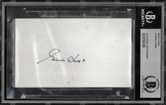 Gordie Howe Autographed 3x5 Index Card