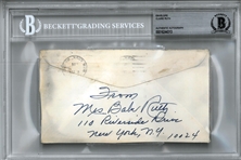 Mrs. Babe Ruth Autographed Envelope