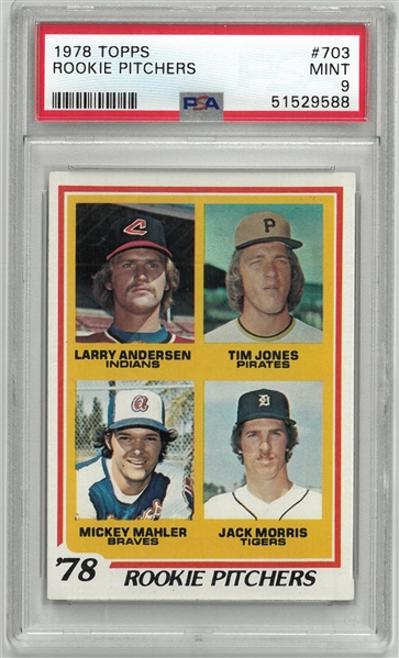 Jack Morris PSA 9 1978 Topps Rookie Card