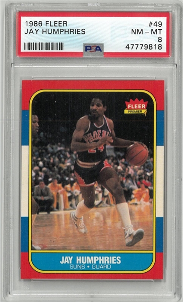 Jay Humphries PSA 8 1986 Fleer