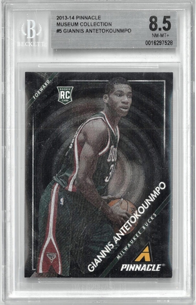 Giannis Antetokounmpo BGS 8.5 2013-14 Pinnacle Museum 