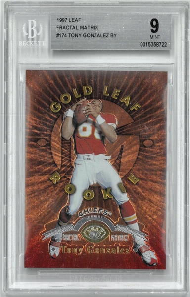Tony Gonzalez BGS 9 1997 Leaf Fractal Matrix