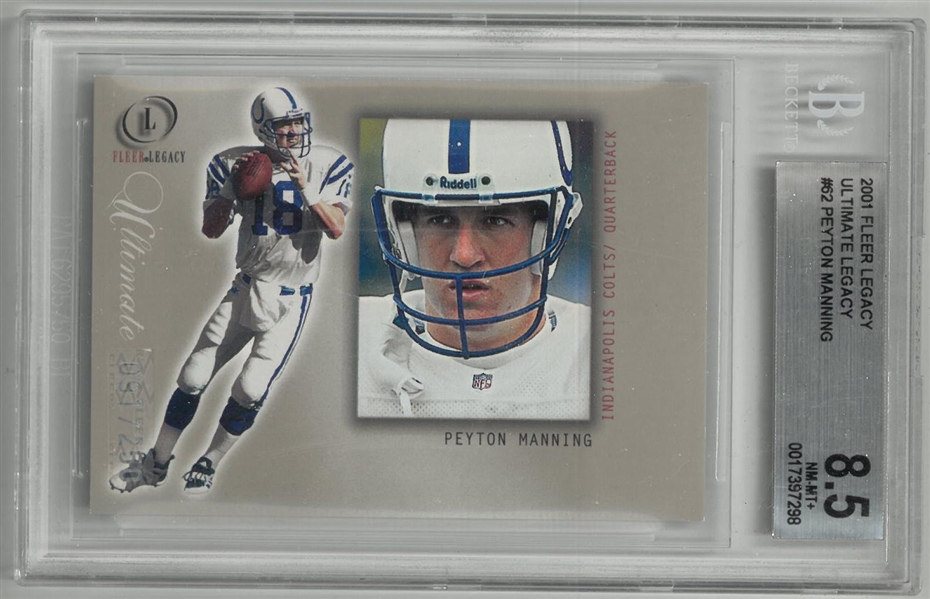 Peyton Manning BGS 8.5 2001 Fleer Legacy