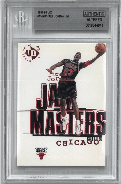Michael Jordan 1997-98 UD3 Jam Masters (Altered)