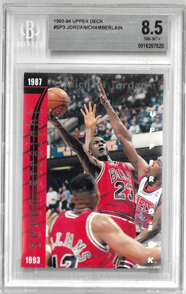 Jordan/Chamberlain BGS 8.5 1993-94 Upper Deck