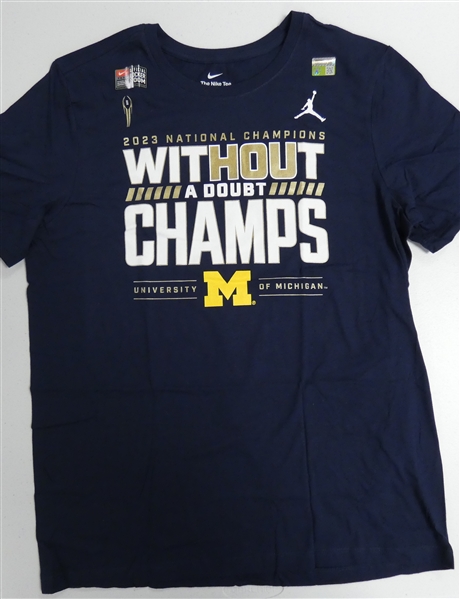Michigan Wolverines 2023 National Champs T-Shirt (Large)