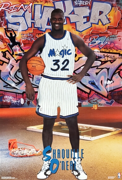 Shaquille ONeal Rim Shaker 1993 Poster