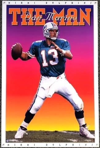 Dan Marino "The Man" 1995 Poster