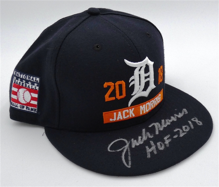 Jack Morris Autographed Tigers HOF Hat