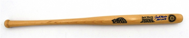 Jack Morris Autographed Mini Bat