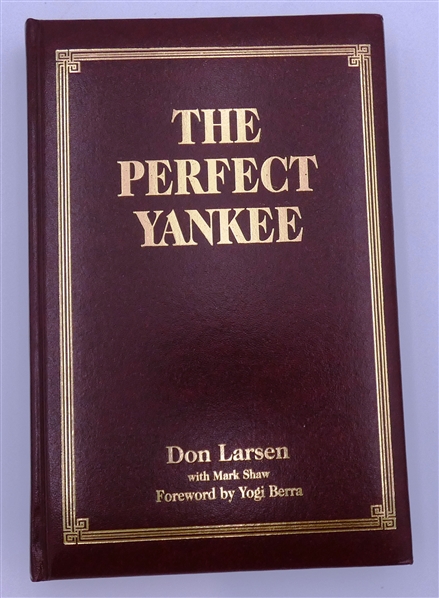Don Larsen & Yogi Berra Autographed "The Perfect Yankee"