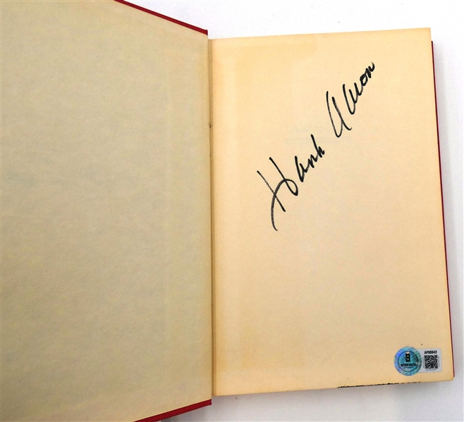 Hank Aaron Autographed Book