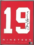 Steve Yzerman Autographed "Nineteen" Book