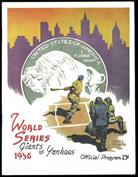 Limited Edition Replica 1936 World Series Program