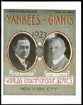 Limited Edition Replica 1923 World Series Program