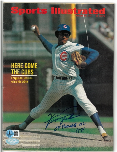 Fergie Jenkins Autographed 1971 Sports Illustrated