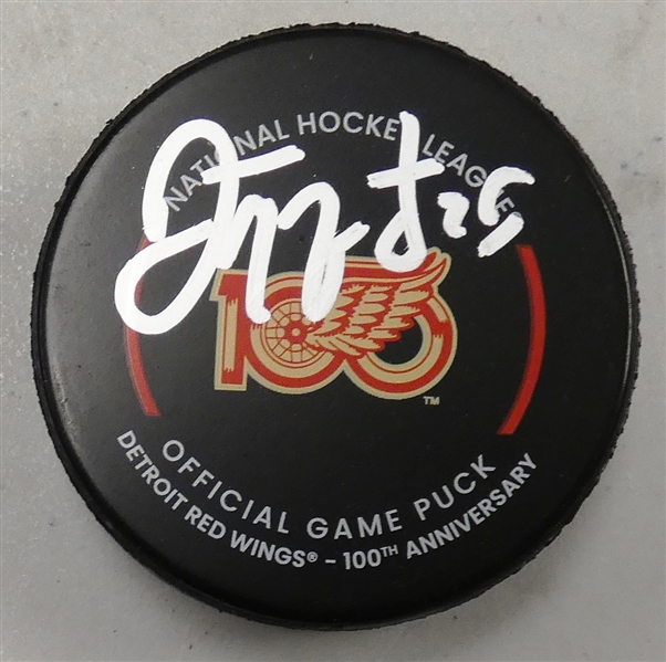 Darren McCarty Autographed Red Wings 100th Anniversary Puck