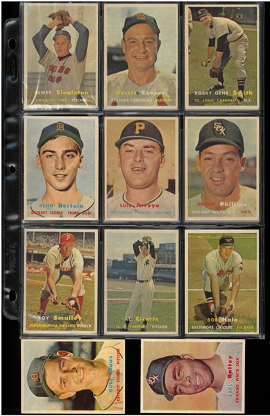 1957 Topps Baseball Lot