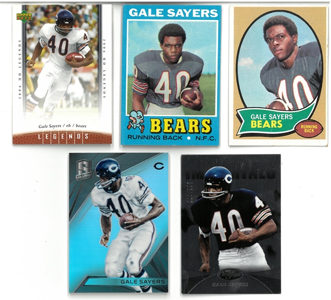 Gale Sayers Card Lot