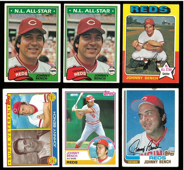 Johnny Bench Card Lot