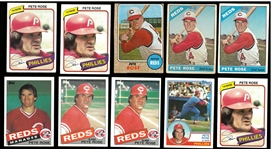 Pete Rose Card Lot