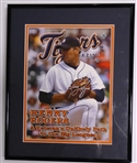 Kenny Rogers Autographed Framed Tigers Magazine