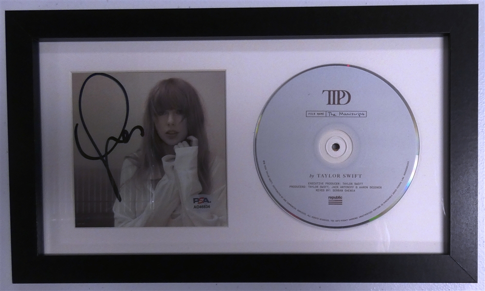 Taylor Swift Autographed Framed CD