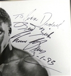 Thomas Hitman Hearns Autographed Framed 8x10