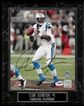 Cam Newton Autographed 8x10 Plaque
