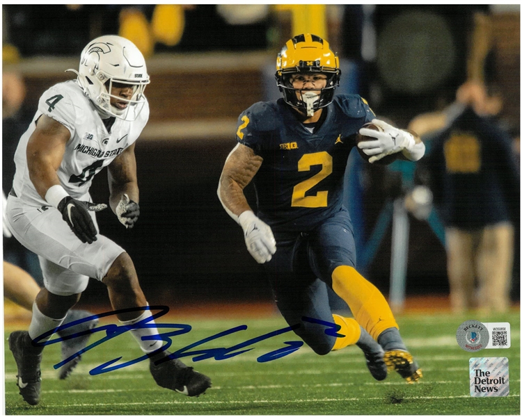 Blake Corum Autographed 8x10
