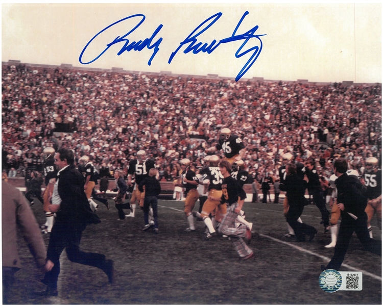 Rudy Ruettiger Autographed 8x10