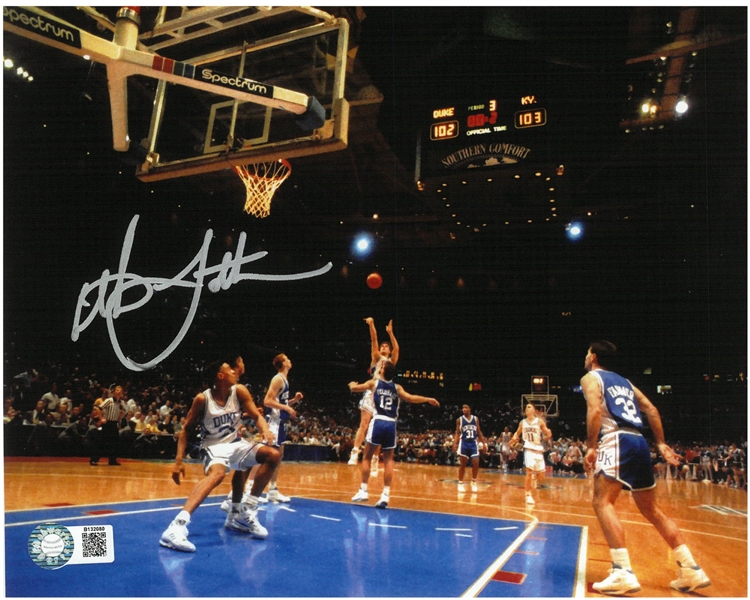 Christian Laettner Autographed 8x10