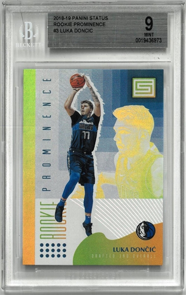 Luka Doncic BGS 9 2018-19 Panini Status