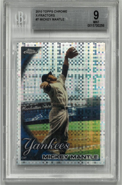 Mickey Mantle BGS 9 2010 Topps Chrome