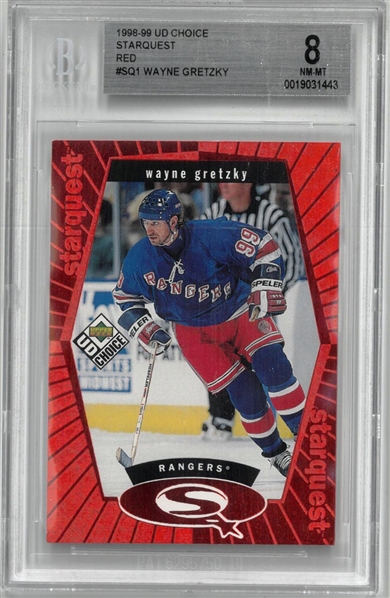 Wayne Gretzky BGS 8  1998-99 UD Choice