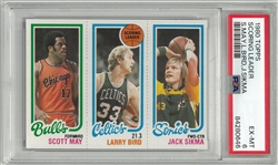 Larry Bird PSA 6 1980 Topps Rookie Card
