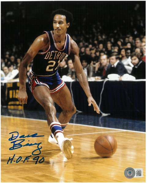 Dave Bing Autographed 8x10