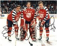 Yzerman, Cheveldae & Fedorov Autographed 8x10