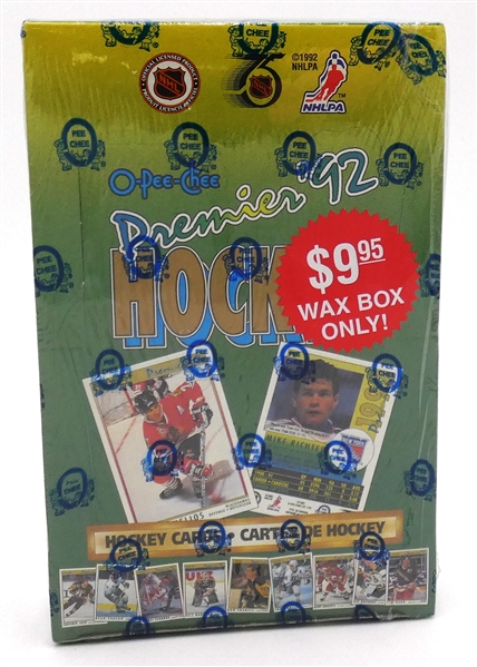 1992 O-Pee-Chee Premier Hockey Wax Box