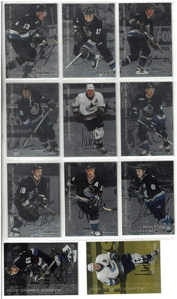 Vancouver Canucks Autographed Card Lot
