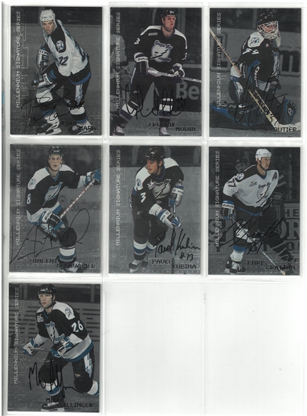Tampa Bay Lightning Autographed Card Lot