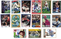 Lot of 15 Autographed Cards #1