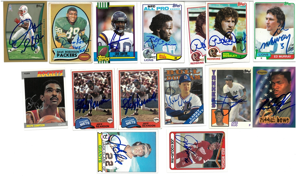 Lot of 15 Autographed Cards #2