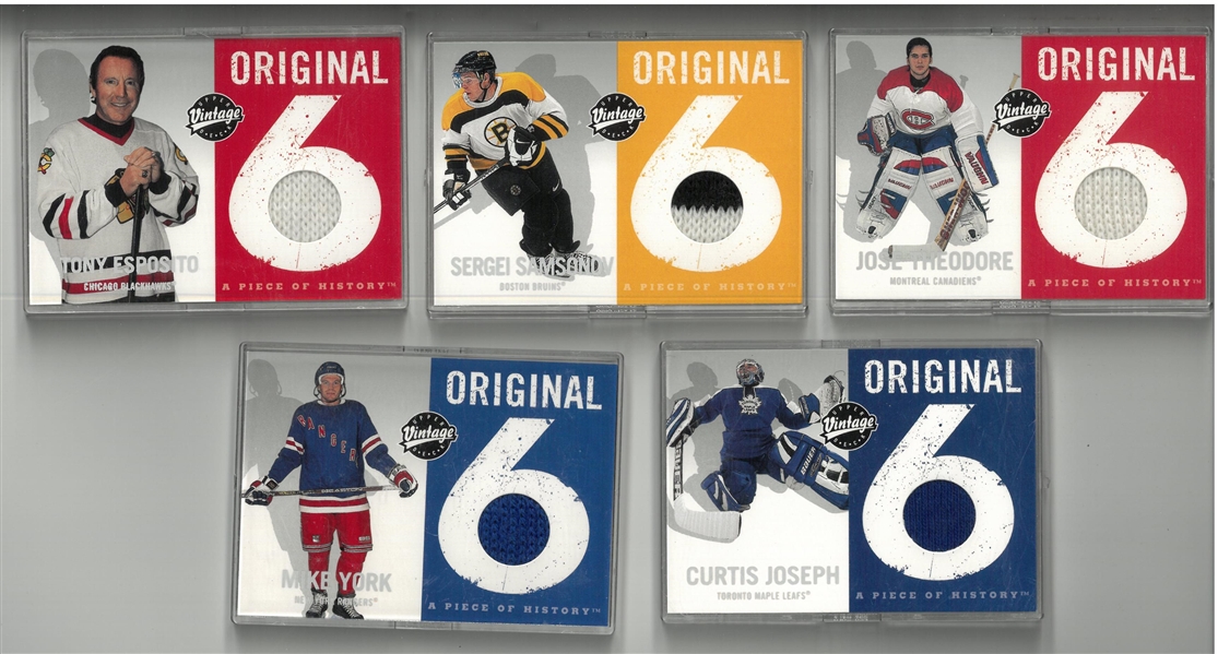 2000-01 Upper Deck Vintage Original 6 Lot