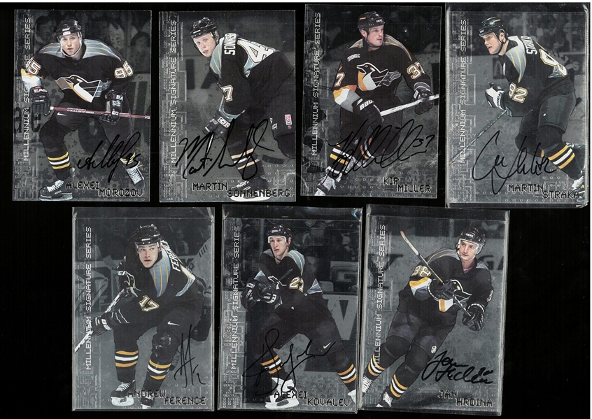 Pittsburgh Penguins Autographed Card Lot
