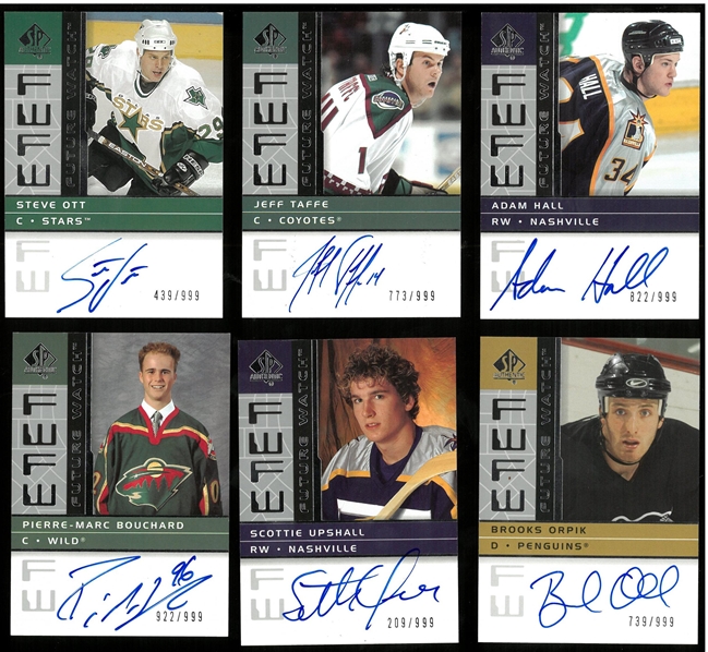 2002-03 SP Authentic Autographed Card Lot
