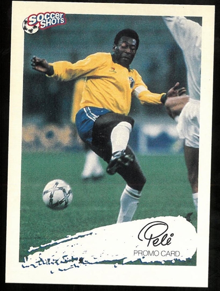 Pele 1991 Soccer Shots Promo Card